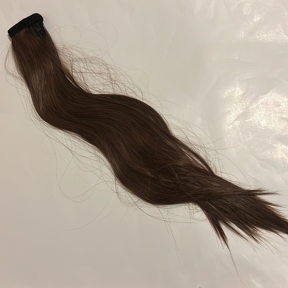 ⭐️barsdar 26” Straight Ponytail Extension - Darkest Brown mix Auburn Evenly⭐️ - Picture 4 of 6